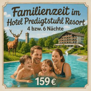 Eigene Anreise Bayerischer Wald - St. Englmar: Familienurlaub im Hotel Predigtstuhl Resort 4 bzw. 6 Nächte Ferienhotel mit All Inclusive Inkl. tägli