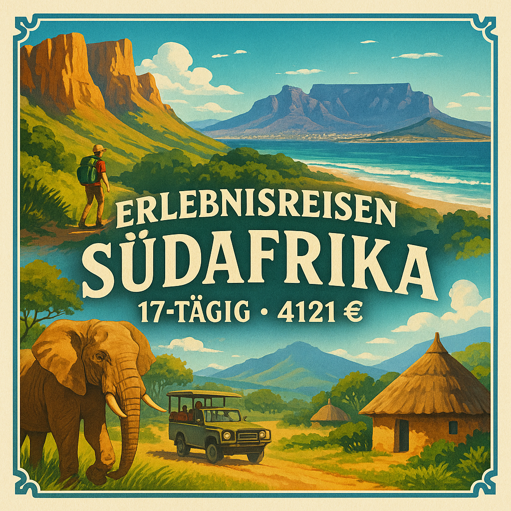 Erlebnisreisen Südafrika: Drakensberge, Safari & Strand 17-tägig inkl. Flüge Mittelklassehotels/Camps/Lodges mit Frühstück Max. 16 Teilnehmer pro