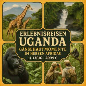 Erlebnisreisen Uganda: Gänsehautmomente im Herzen Afrikas 11-tägig inkl. Flüge Mittelklassehotels/Camps/Lodges mit Verpflegung Inkl. Gorilla- & Sch
