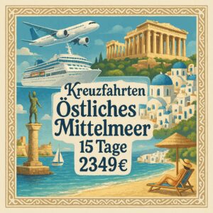 Kreuzfahrten Östliches Mittelmeer: Kreuzfahrt mit Celestyal Journey ab/an Kuşadası inkl. Badenaufenthalt in Kuşadası 15-tägig inkl. Flüge Komfo