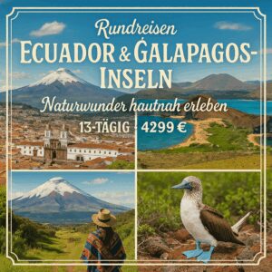 Rundreisen Ecuador & Galápagos-Inseln: Naturwunder hautnah erleben 13-tägig inkl. Flüge Mittelklassehotels mit Frühstück Inkl. Ausflüge, Eintrit
