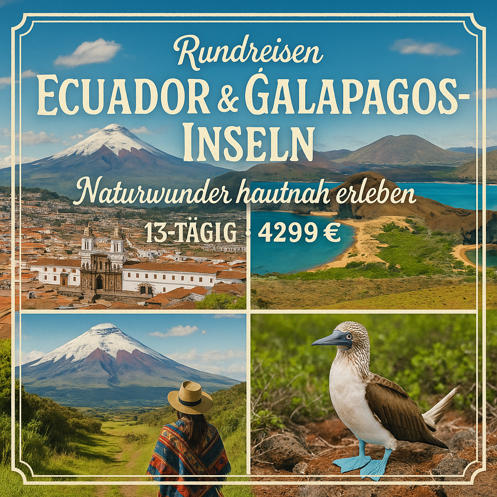 Rundreisen Ecuador & Galápagos-Inseln: Naturwunder hautnah erleben 13-tägig inkl. Flüge Mittelklassehotels mit Frühstück Inkl. Ausflüge, Eintrit