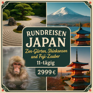 Rundreisen Japan: Zen-Gärten, Shinkansen und Fuji-Zauber 11-tägig inkl. Flüge Mittelklassehotels mit Frühstück Inkl. Besuch der Schneeaffen von Y Erlebnisferien und Abenteuerreisen online kaufen