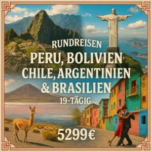 Rundreisen Peru, Bolivien, Chile, Argentinien & Brasilien: Unvergessliche Momente zwischen Inkastätten & Tropen 19-tägig inkl. Flüge Mittelklasseho
