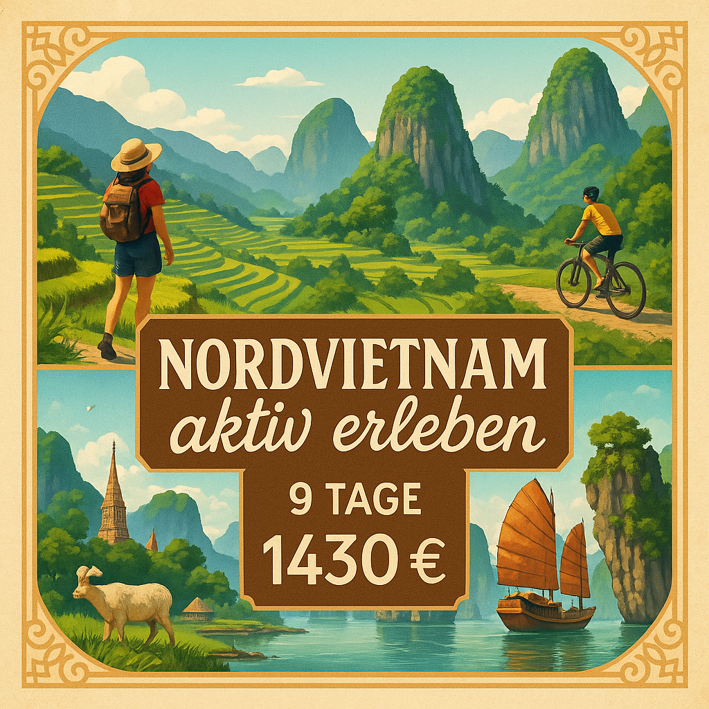 Rundreisen Vietnam : Individuelle Rundreise ab/an Hanoi: Nordvietnam für aktive Entdecker 8 Nächte Vor- und Nachprogramm sowie weitere Reisebestandt