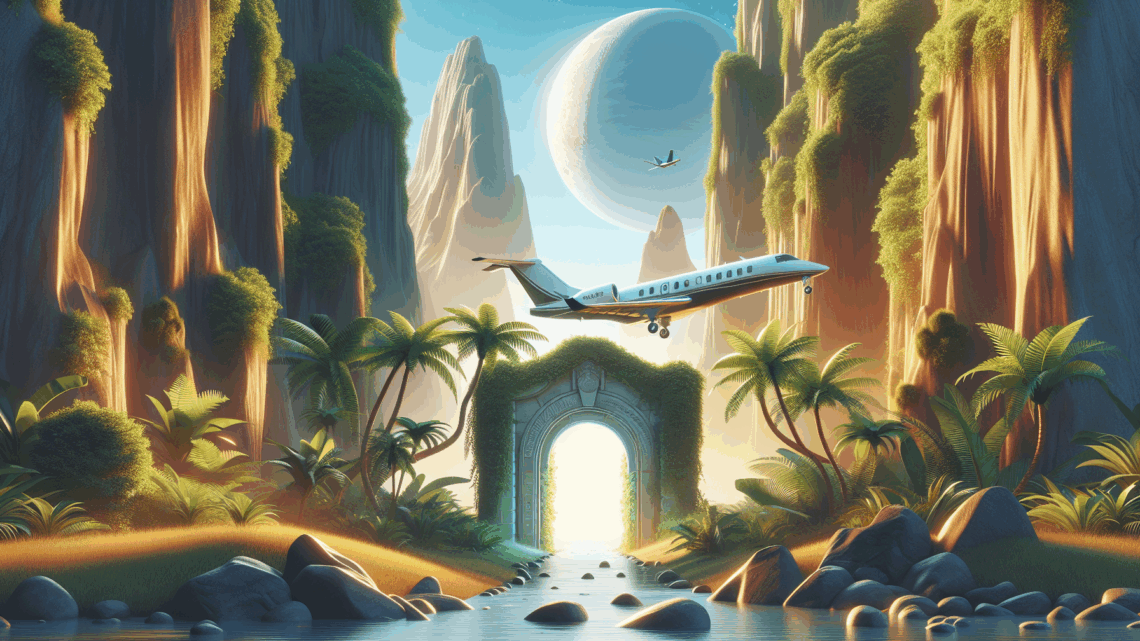 Privatjets zu verborgenen Schätzen der Welt