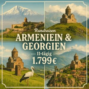 Rundreisen Armenien & Georgien: Eine Reise durch das Land der alten Schätze 11-tägig inkl. Flüge Mittelklassehotels mit Halbpension Inkl. Ausflüge