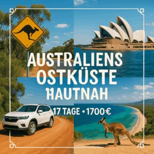 Rundreisen Australien - Ostküste: Flexible Mietwagen-Rundreise ab Sydney bis Cairns: Australiens Ostküste individuell entdecken 17 Nächte Route, Da