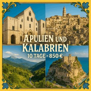 Rundreisen Italien - Apulien und Kalabrien: Flexible Mietwagen-Rundreise ab Bari bis Lamezia Terme: Apulien und Kalabrien in Kombination erleben 9 Nä