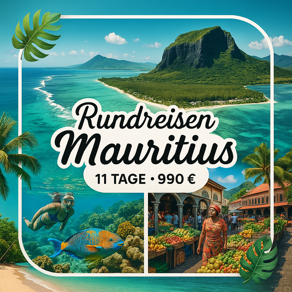 Rundreisen Mauritius: Flexible Mietwagen-Rundreise ab Mahebourg bis Belle Mare: Mauritius 10 Nächte Route, Dauer und weitere Reisebestandteile flexib