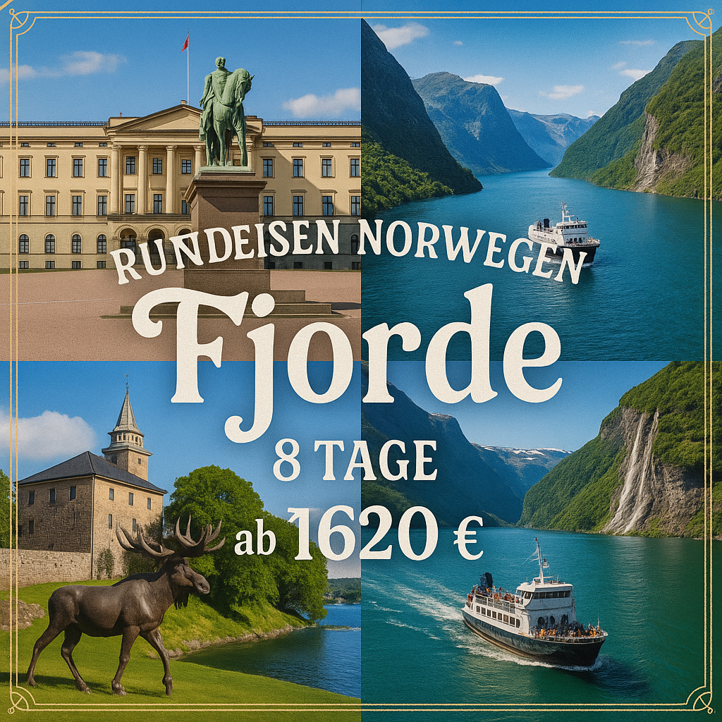 Rundreisen Norwegen - Fjorde: Individuelle Rundreise ab/an Oslo: Schönste Fjorde 7 Nächte Vor- und Nachprogramm sowie weitere Reisebestandteile indi