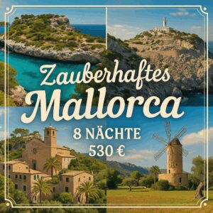 Rundreisen Spanien - Mallorca: Flexible Mietwagen-Rundreise ab/an Palma de Mallorca: Zauberhaftes Mallorca 7 Nächte Route, Dauer und weitere Reisebes