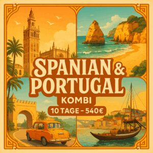 Rundreisen Spanien & Portugal Kombi : Flexible Mietwagen-Rundreise ab/an Jerez: Spanien & Portugal Kombi 9 Nächte Route, Dauer und weitere Reisebesta