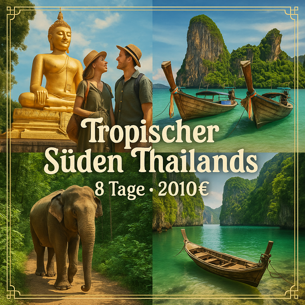 Rundreisen Thailand - Süden: Individuelle Rundreise ab/an Phuket: Tropischer Süden Thailands 7 Nächte Vor- und Nachprogramm sowie weitere Reisebest