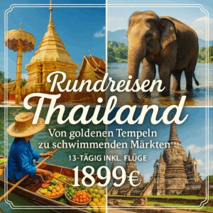 Rundreisen Thailand: Von der Metropole ins Goldene Dreieck 13-tägig inkl. Flüge 3-/4-Sterne-Hotels mit Verpflegung Inkl. Ausflüge & Eintritte i. W.