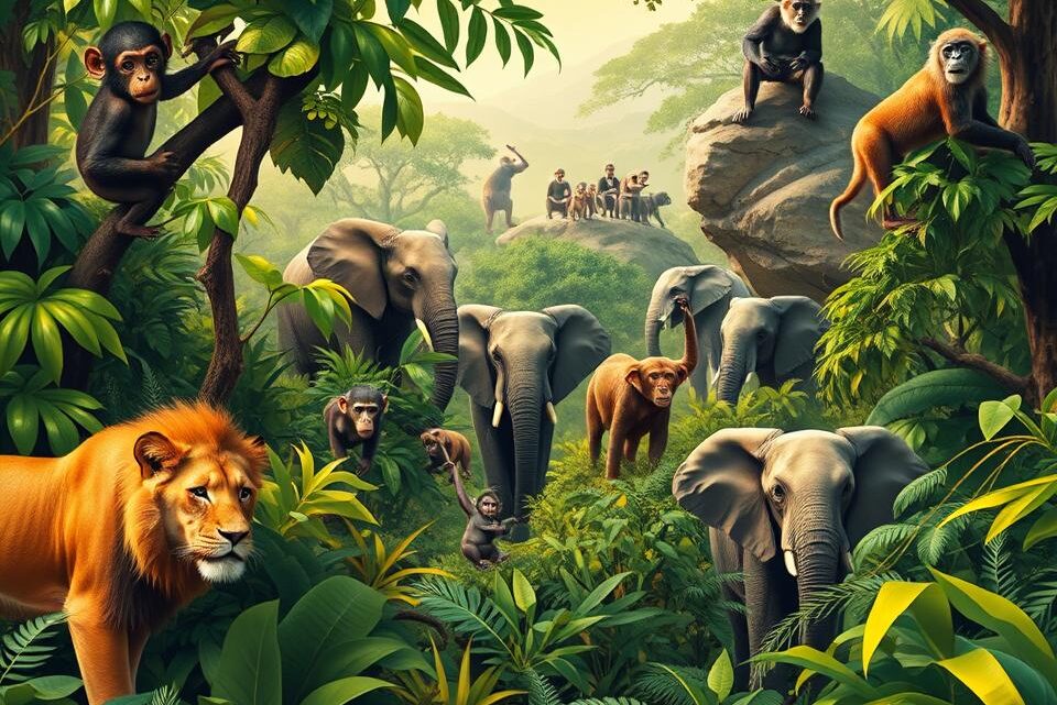 welche Tiere leben im Dschungel Afrikas