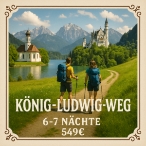 Eigene Anreise Allgäu: Wanderreise vom Ammersee bis Füssen 6 bzw. 7 Nächte 3-Sterne-Hotels/Gasthöfe mit Frühstück Inkl. Gepäcktransfer von Unt Erlebnisferien und Abenteuerreisen online kaufen