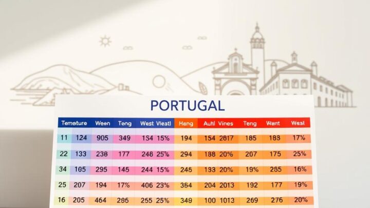 klimatabelle portugal