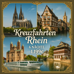 Kreuzfahrten Rhein: Flusskreuzfahrt mit MS COMPASS OPERA ab/an Köln 6 Nächte Premium-Schiff mit All Inclusive Inkl. 40 € Ausflugsguthaben pro Kabi