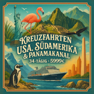Kreuzfahrten USA, Südamerika & Panamakanal: Kreuzfahrt mit Oosterdam ab Fort Lauderdale an Buenos Aires inkl. Vorprogramm in Miami 34-tägig inkl. Fl