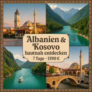 Rundreisen Albanien & Kosovo: Individuelle Rundreise ab/an Tirana: Albanien und Kosovo hautnah entdecken 6 Nächte Vor- und Nachprogramm sowie weitere