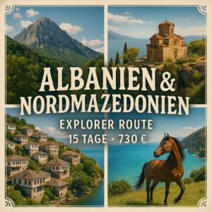 Rundreisen Albanien und Nordmazedonien: Flexible Mietwagen-Rundreise ab/an Tirana: Albanien–Nordmazedonien Explorer Route 14 Nächte Route, Dauer un