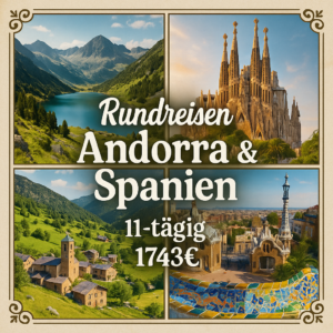 Rundreisen Andorra & Spanien: Mediterranes Lebensgefühl und Kultur in Barcelona erleben 11-tägig inkl. Flüge 4-Sterne-Hotel mit Halbpension bzw. Fr
