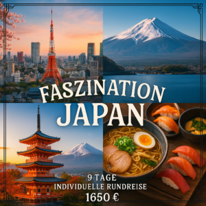 Rundreisen Japan: Individuelle Rundreise ab Tokio bis Osaka: Faszination Japan 8 Nächte Vor- und Nachprogramm sowie weitere Reisebestandteile individ