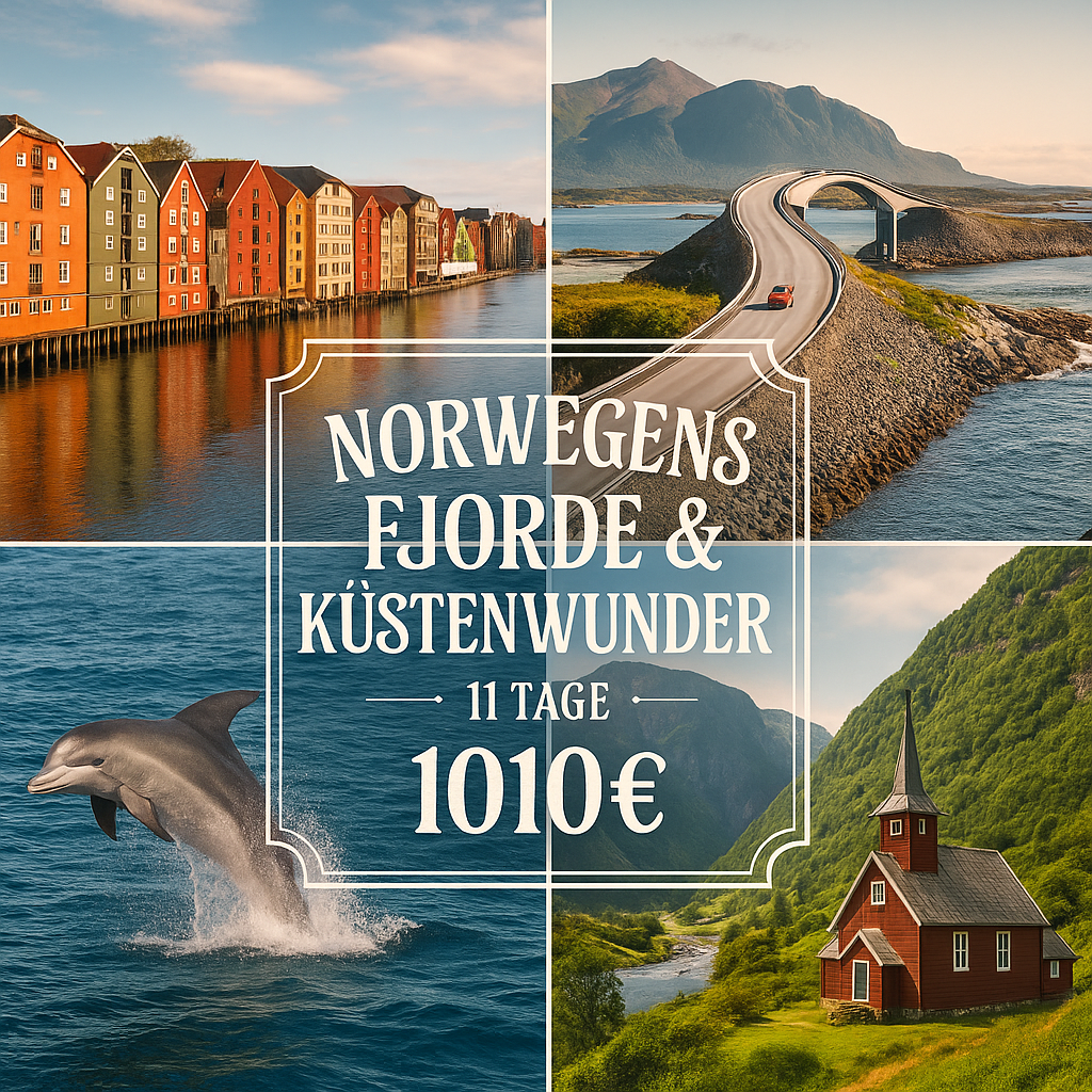 Rundreisen Norwegen: Flexible Mietwagen-Rundreise ab/an Oslo: Nordisches Roadtrip Erlebnis 10 Nächte Route, Dauer und weitere Reisebestandteile flexi