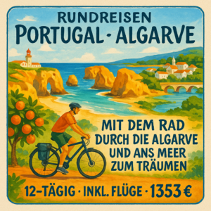 Rundreisen Portugal - Algarve: Mit dem Rad durch die Algarve und ans Meer zum Träumen 12-tägig inkl. Flüge 3-/4-Sterne-Hotels mit Frühstück Inkl.