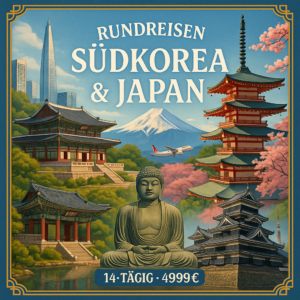Rundreisen Südkorea & Japan: Fernost entdecken zwischen Tradition und Moderne 14-tägig inkl. Flüge 3-/4-Sterne-Hotels mit Verpflegung Inkl. Ausflü