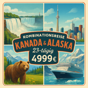 Kombinationsreisen Kanada & Alaska: Rundreise von Toronto bis Vancouver & Kreuzfahrt mit Koningsdam ab/an Vancouver 23-tägig inkl. Flüge Mittelklass Erlebnisferien und Abenteuerreisen online kaufen Kombinationsreisen Kanada & Alaska: Rundreise von Toronto bis Vancouver & Kreuzfahrt mit Koningsdam ab/an Vancouver 23-tägig inkl. Flüge Mittelklass Erlebnisferien und Abenteuerreisen online kaufen