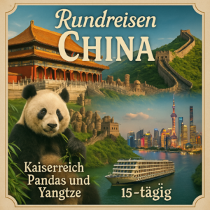 Rundreisen China: Kaiserreich, Pandas und Yangtze 15-tägig inkl. Flüge 4-Sterne-Hotels/4-Sterne-Schiff mit Verpflegung Inkl. Ausflüge, Eintritte &