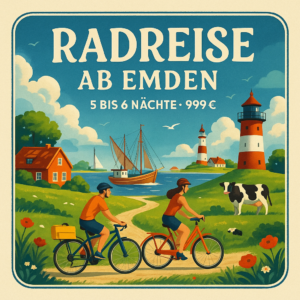 Eigene Anreise Nordsee - Ostfriesland: Radreise ab/bis Emden 5 bzw. 6 Nächte 4-Sterne-Hotels mit Frühstück Inkl. Gepäcktransfer von Hotel zu Hotel Erlebnisferien und Abenteuerreisen online kaufen Eigene Anreise Nordsee - Ostfriesland: Radreise ab/bis Emden 5 bzw. 6 Nächte 4-Sterne-Hotels mit Frühstück Inkl. Gepäcktransfer von Hotel zu Hotel Erlebnisferien und Abenteuerreisen online kaufen