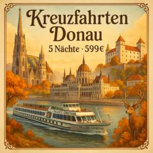 Kreuzfahrten Donau: Flusskreuzfahrt mit MS Lady Cristina ab/an Passau 5 Nächte Premium-Plus-Schiff mit Vollpension Inkl. Getränkepaket an Bord