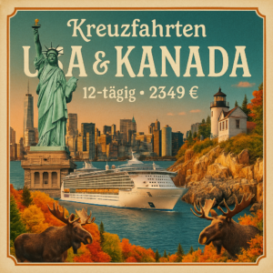 Kreuzfahrten USA & Kanada: Kreuzfahrt mit der Independence of the Seas ab/an New York City 12-tägig inkl. Flüge 3-Sterne-Hotel mit Frühstück / Pre