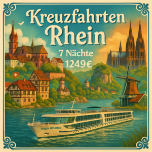 Kreuzfahrten Rhein - Deutschland, Niederlande, Frankreich & Schweiz: Flusskreuzfahrt mit der RHEIN MELODIE von Basel bis Köln 7 Nächte Premium-Plus-