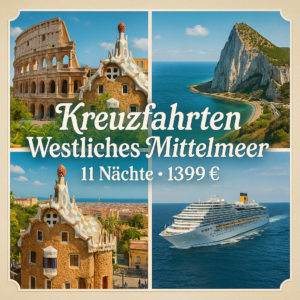 Kreuzfahrten Westliches Mittelmeer: Kreuzfahrt mit Costa Diadema ab/an Savona 11 Nächte Premium-Schiff mit Vollpension Inkl. Trinkgelder an Bord im W