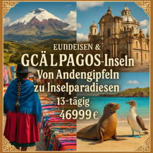Rundreisen Ecuador & Galápagos-Inseln: Von Andengipfeln zu Inselparadiesen 13-tägig inkl. Flüge Mittelklassehotels mit Frühstück Inkl. Ausflüge,