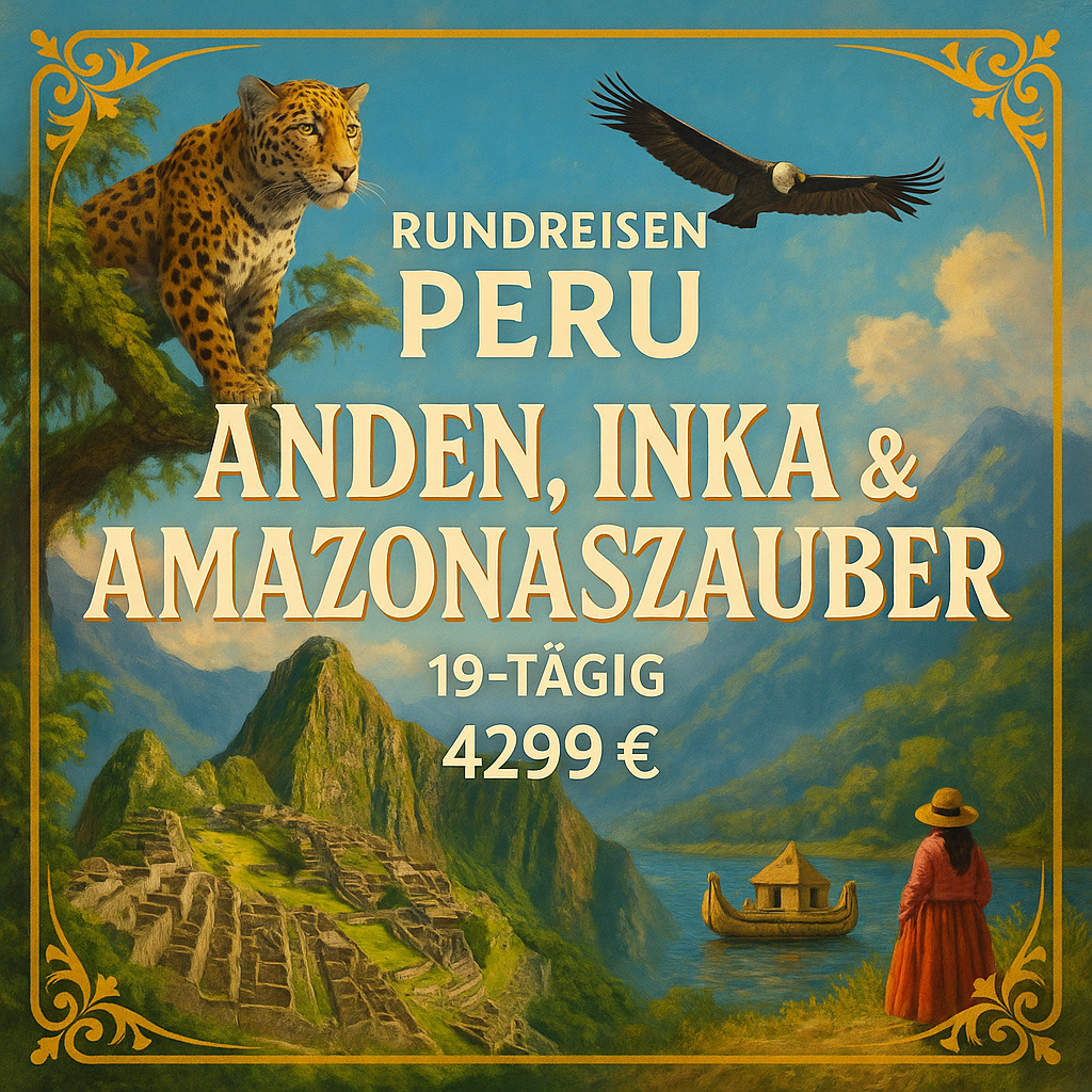 Rundreisen Peru: Anden, Inka & Amazonaszauber 19-tägig inkl. Flüge Mittelklassehotels/Lodge mit Verpflegung Inkl. Ausflüge & Eintritte i. W. v. ca.