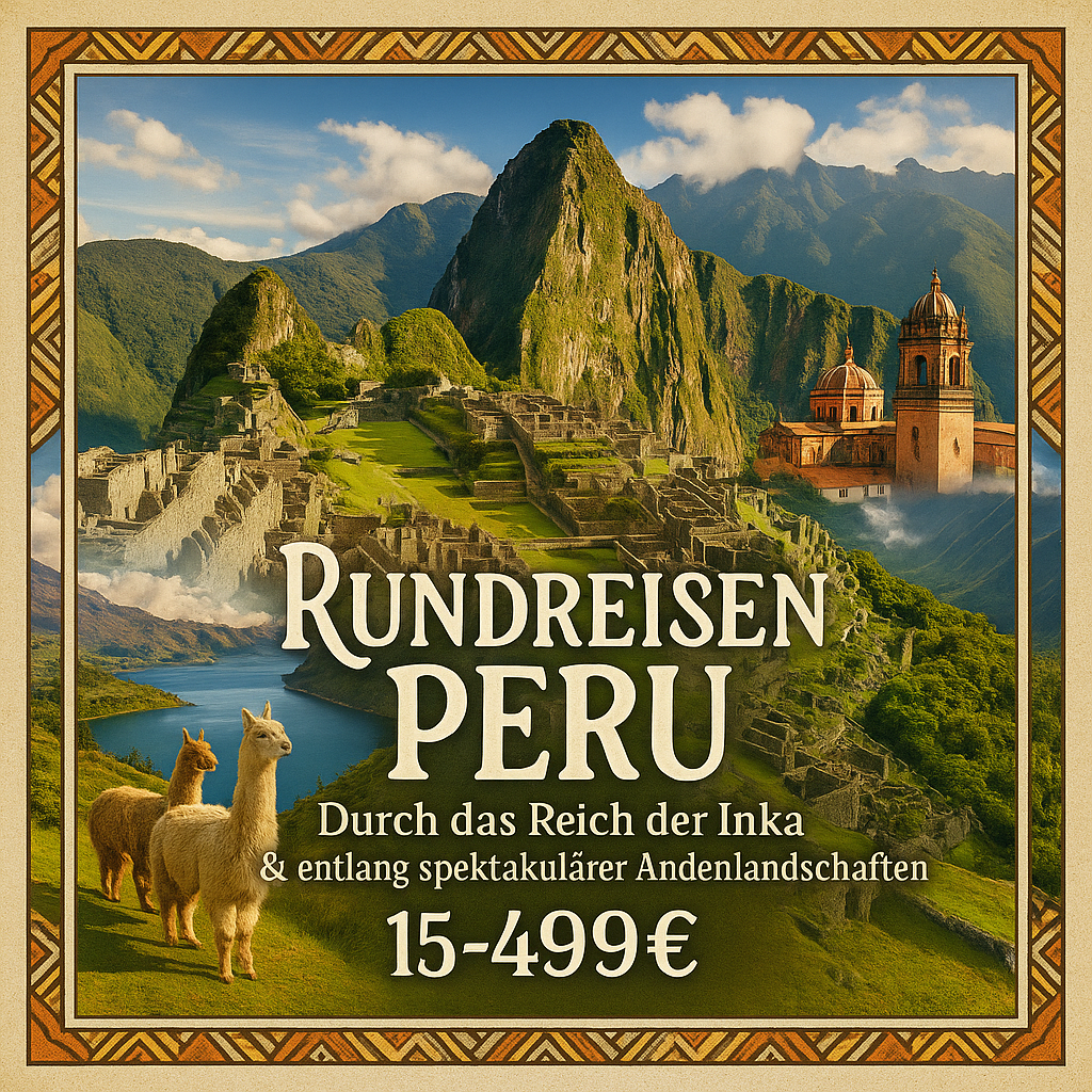Rundreisen Peru: Durch das Reich der Inka & entlang spektakulärer Andenlandschaften 15-tägig inkl. Flüge Mittelklassehotels mit Verpflegung Inkl. A