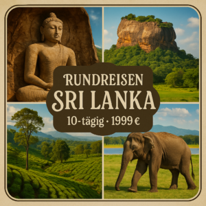 Rundreisen Sri Lanka: UNESCO-Stätten, Safari & Löwenfelsen 10-tägig inkl. Flüge 3.5-Sterne/4-Sterne-Hotels mit Halbpension Inkl. Ausflüge i. W. v