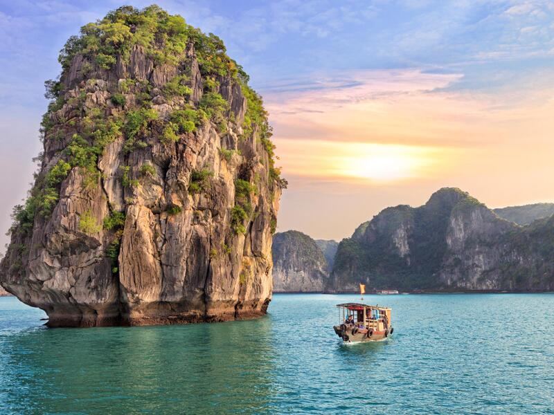 Erlebnisreisen Vietnam, Laos & Kambodscha: Klang der Tempel, Farben der Märkte, Abenteuer im Dschungel 18-tägig inkl. Flüge Mittelklassehotels/Dsch